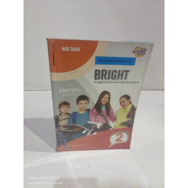 buku bahasa Inggris bright Kls 8 SMP