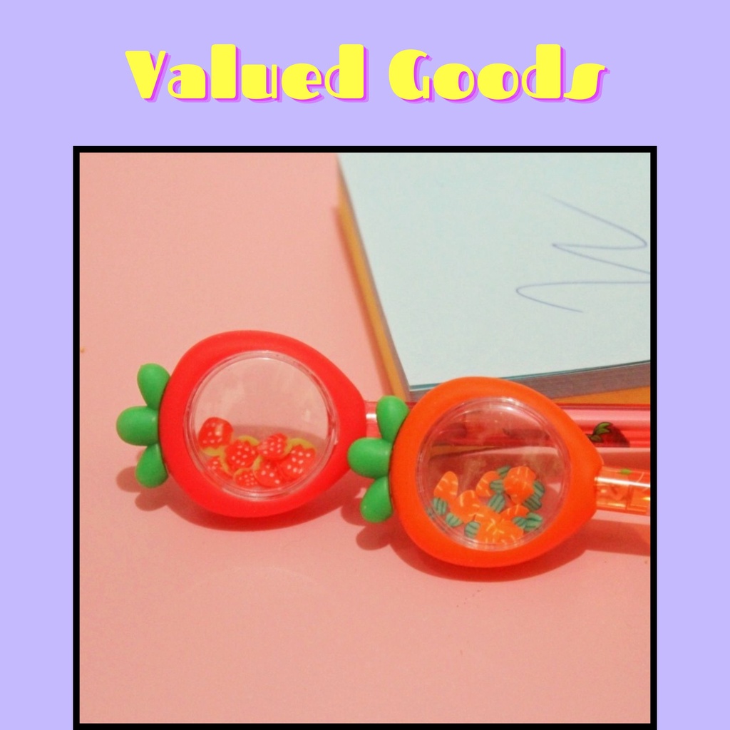

Pulpen Gel Carrot & Strawberry - MERAH OREN - pena buah wortel stroberi lucu pen gel bolpoin bulpen warna warni unik alat tulis hadiah anak sekolah & kantor stationery cute karakter kartun - VALUED GOODS (VG)