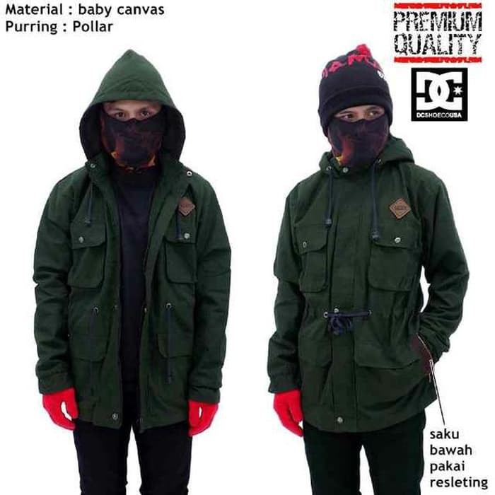 Jaket Parka Pria Tni Loreng Malvinas Aceh Jatah Terbaru Pharka KB812  Dc Green Keren