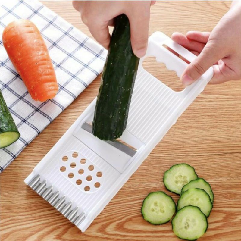 ~ PIYOSHI08 ~ Parutan Serbaguna Multifungsi Warna Random 4 in 1 / Alat Pemotong Buah Dan Sayur PD89