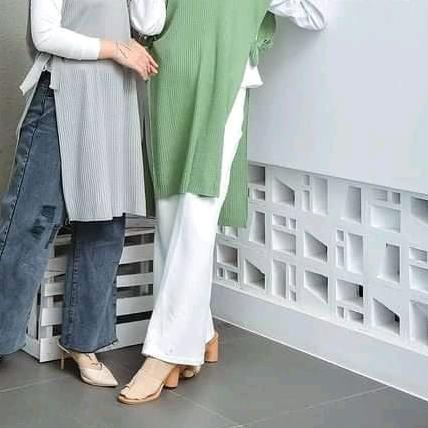 ℗ Long Vest Knit long Tunik Rompi Rajut Tunik Panjang Wanita Rompi Tali Rajut ♢