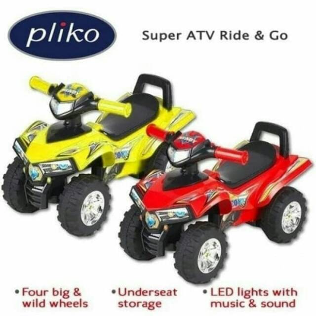 Mainan Dorongan motor anak Pliko ATV ride & go