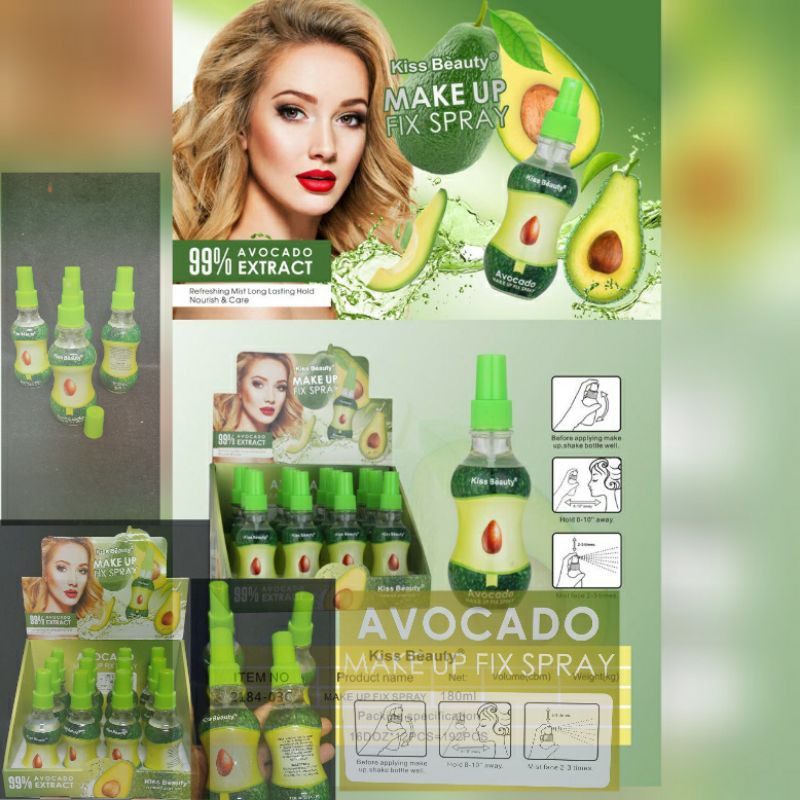 PROMO!!!MAKE UP FIX SPRAY AVOCADO KISS BEAUTY 2184