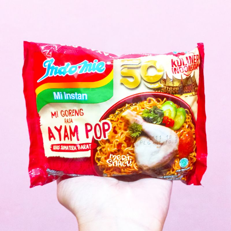 

[ 10 Pcs ] Indomie Mi Instan Goreng Ayam Pop 85gr / Mie