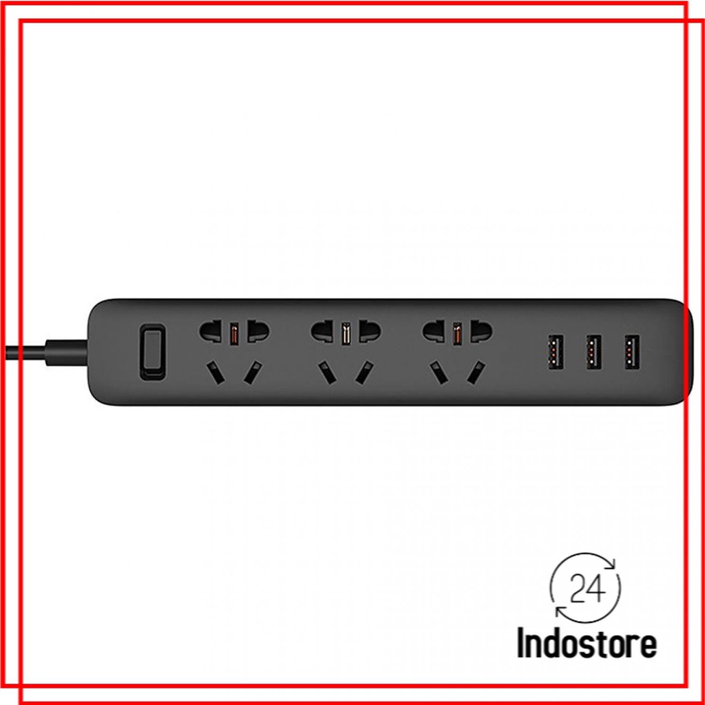 Xiaomi Mi Smart Power Strip 3 Plug dengan 3 USB Port 2A (ORIGINAL)