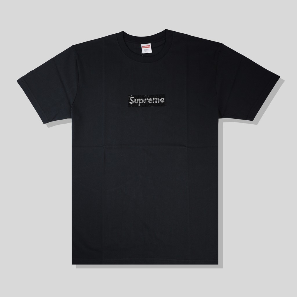 supreme grey box logo tee