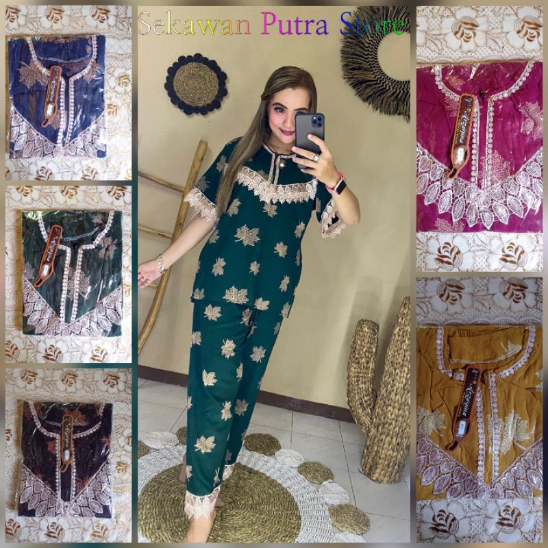 Terlaris Cp Renda/Arabian/Setelan Renda/Fasion Wanita/Daster Arab/Piyama/Baju tidur/Dlusia/Termurah