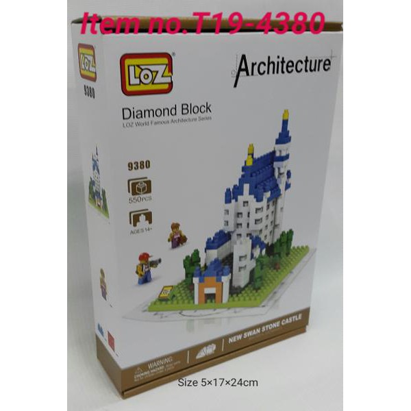 Loz Lego Mini Blocks New Swan Stone Castle