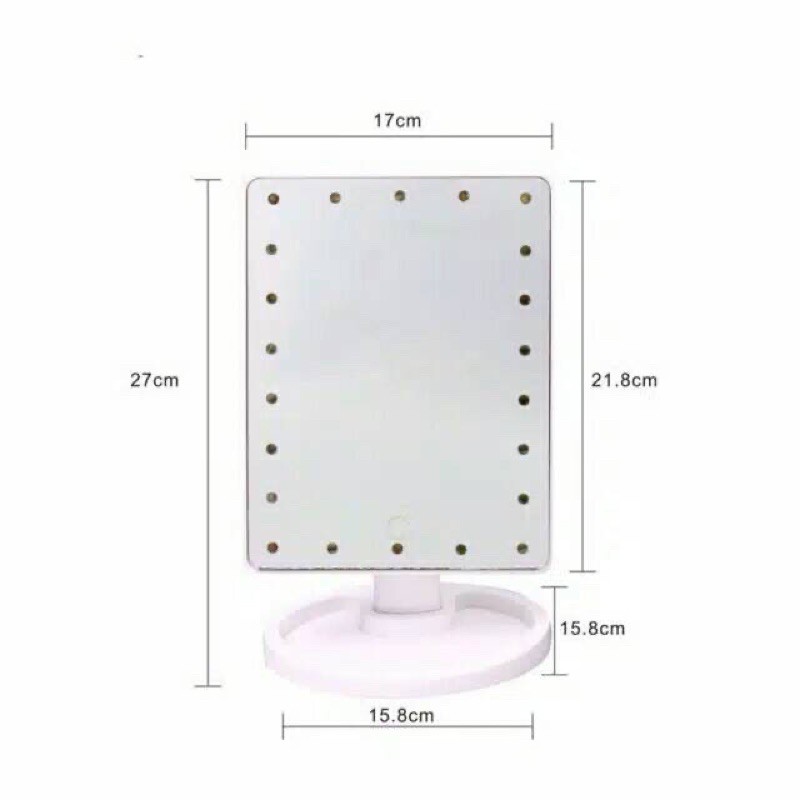PRELOVED Cermin Kotak LED MakeUp Mirror/ Cermin Rias