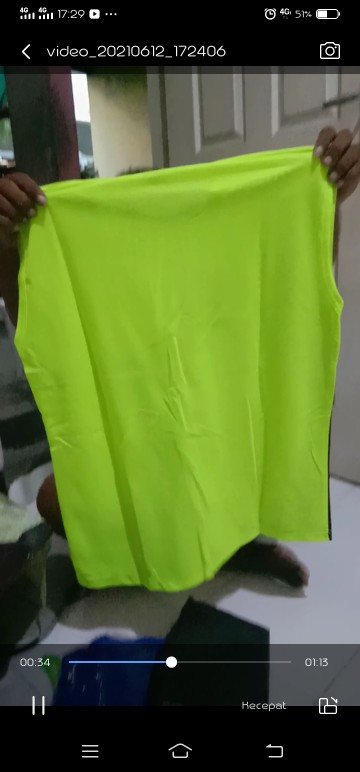 Baju Singlet Voli Printing Motif Batik Bermacam Warna Pilihan