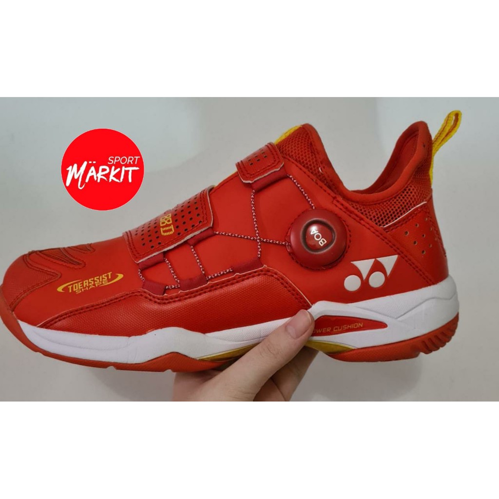 SPORTMARKIT- SEPATU BADMINTON YONEX BOA 88 DIAL RED