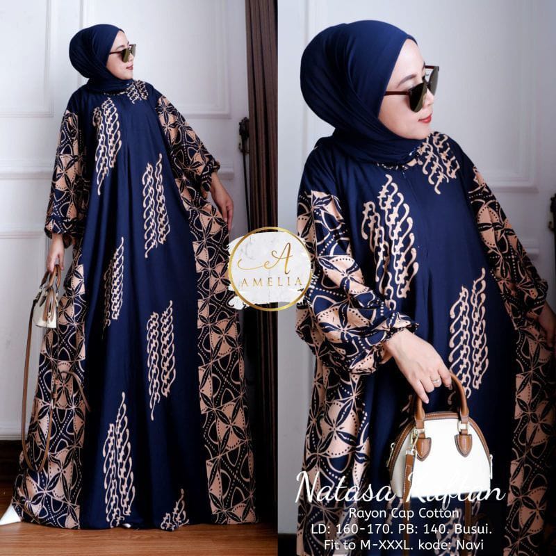 Baju Wanita / New Arrival Gamis Moca Kaftan / Merlinda Kaftan / Sari Kaftan Gamis Rayon Jumbo Terbaru