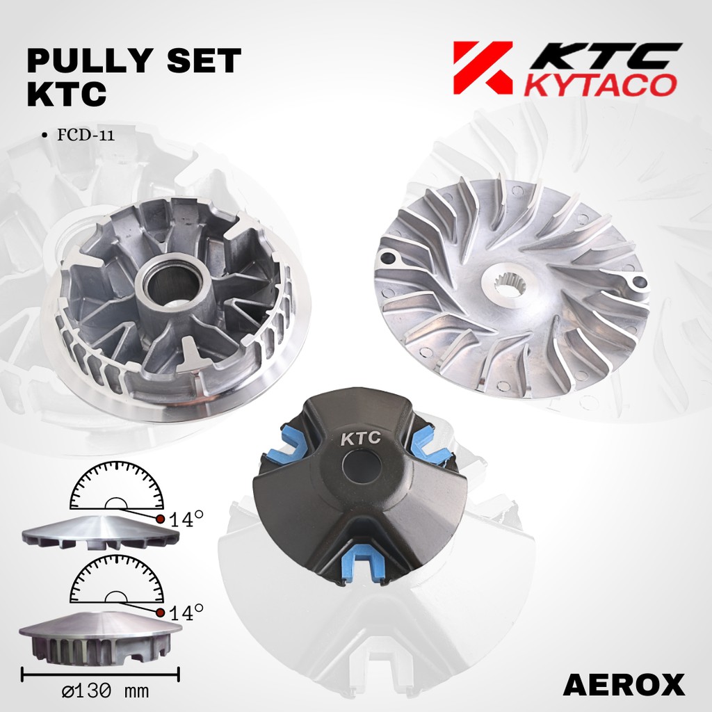 Pulley Pully Aerox 155 FCDF-11 ktc kytaco