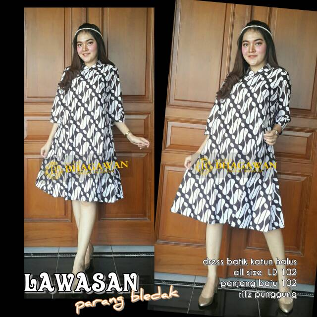 Dress Batik Jogja,  Dress Batik kain,  Dress Batik,  Dress Batik Kantor,  Dress Batik Kantoran