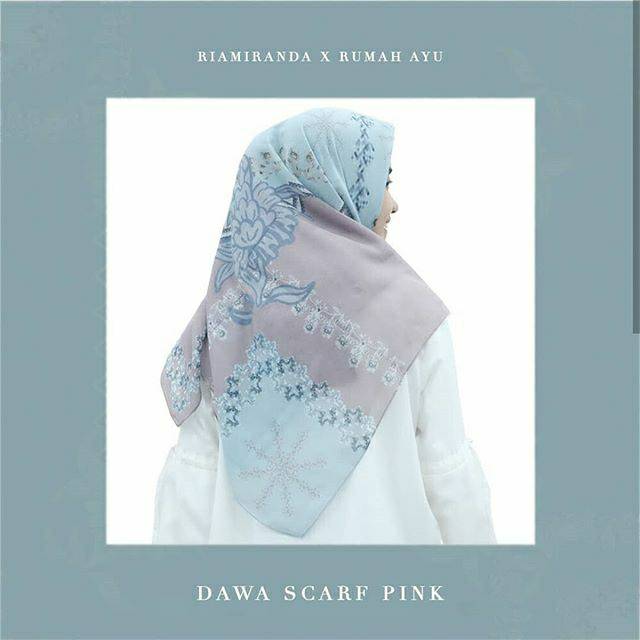 Dawa Scarf Pink Edisi Lama Ria Miranda x Rumah Ayu