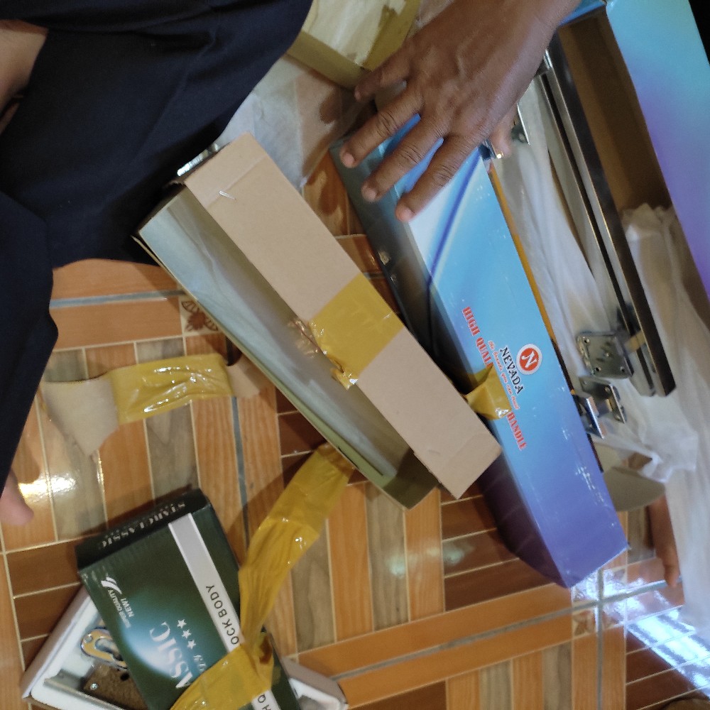 Paket Lengkap Handle Pintu Rumah 33 Cm + Body Pelor Body Kunci Gagang Pintu Rumah