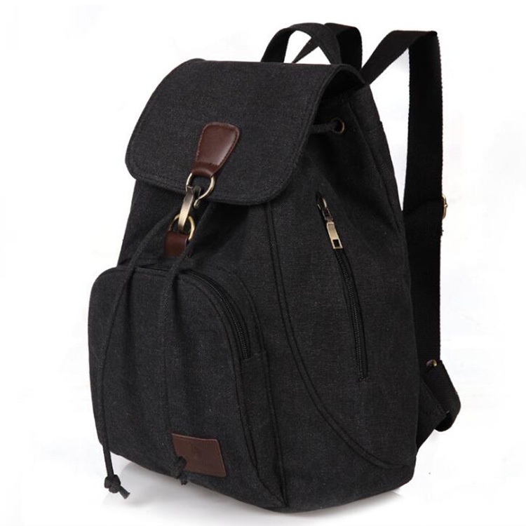 Tas Ransel Wanita Import 3 Resleting Tas Ransel Canvas Pria Wanita Sling Bag Korea Murah Tas Fashion