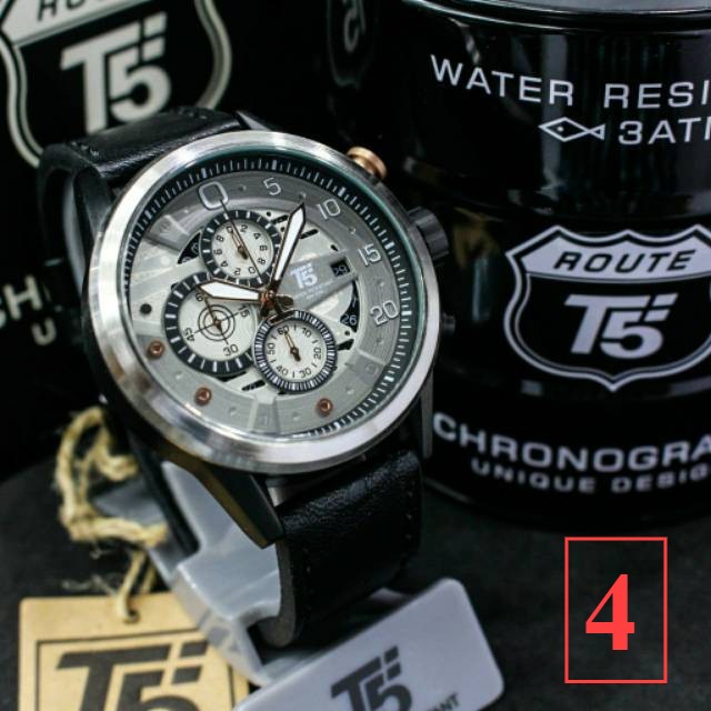 JamTangan Pria T5 H 3734 T5 H3734 chronograph ORIGINAL bergaransi free tin box