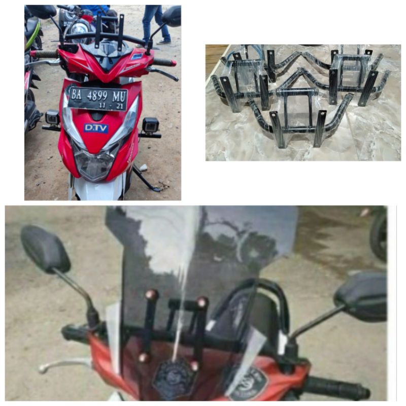 breket visor dudukan visor matic Honda matic beat, Vario,scoppy  genio