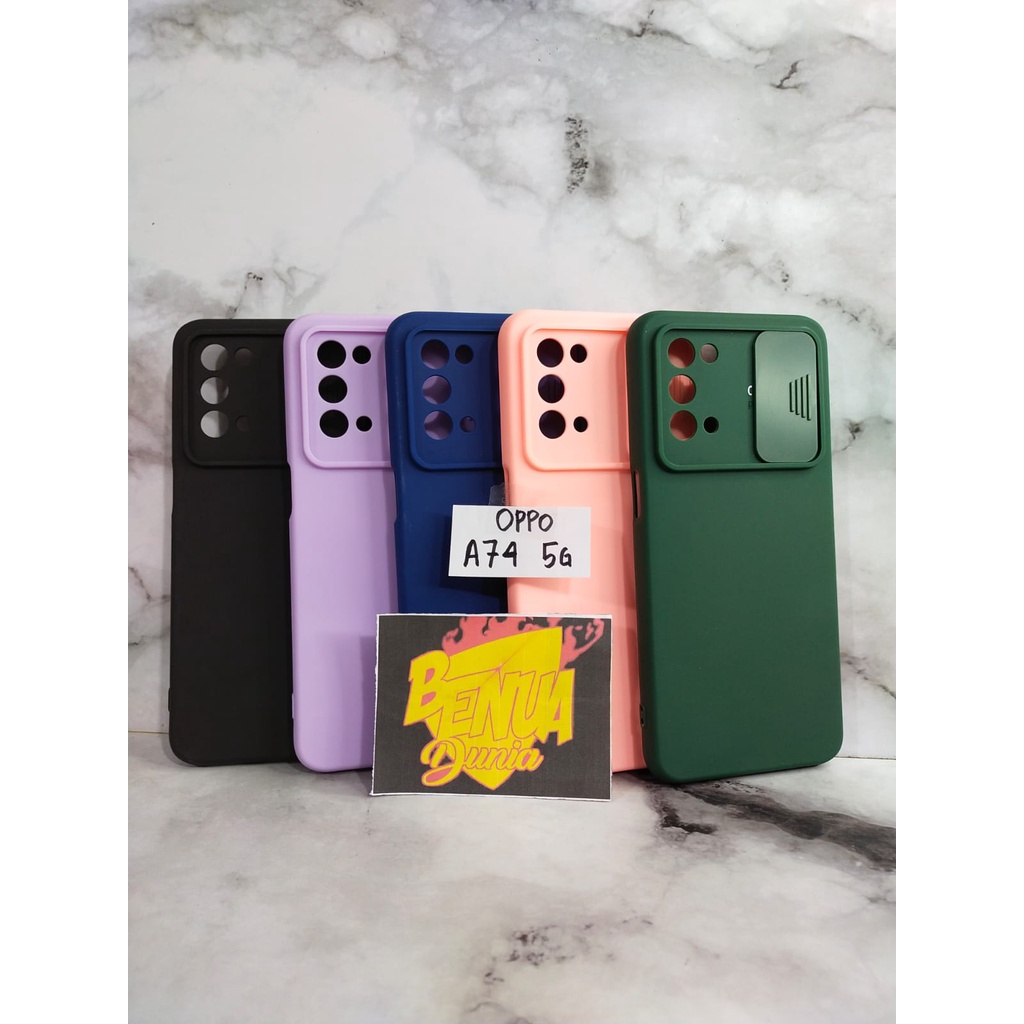 CASE SLIDE OPPO A74 5G - SLIDE CASE PELINDUNG KAMERA OPPO A74 5G - BENUA DUNIA