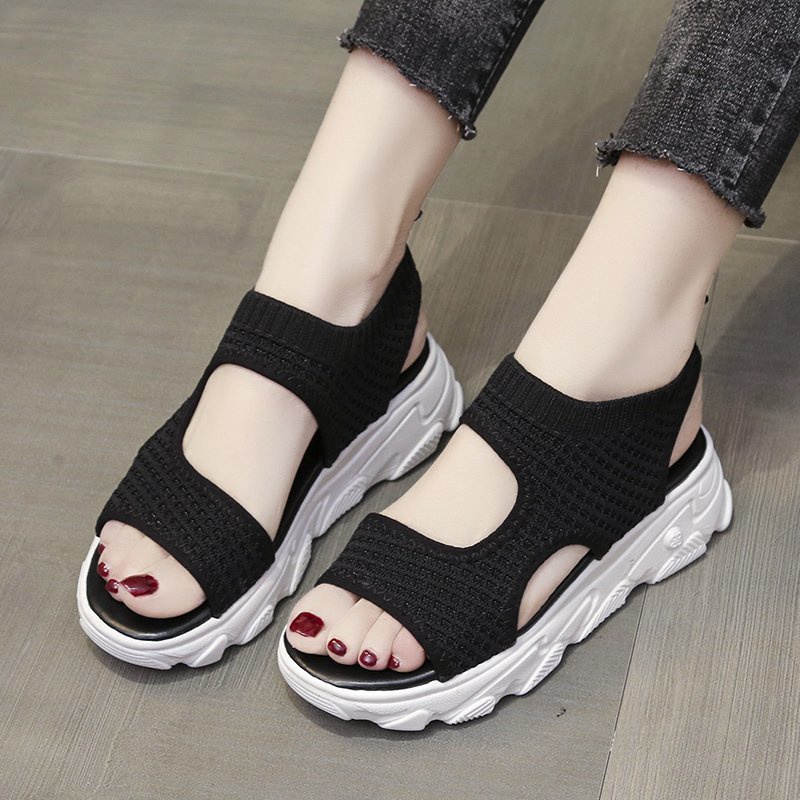 TBIG [COD] Sandal Tali Slip On TOPME2 Wanita Import Korea Style Santai Wanita Sandal Wedges