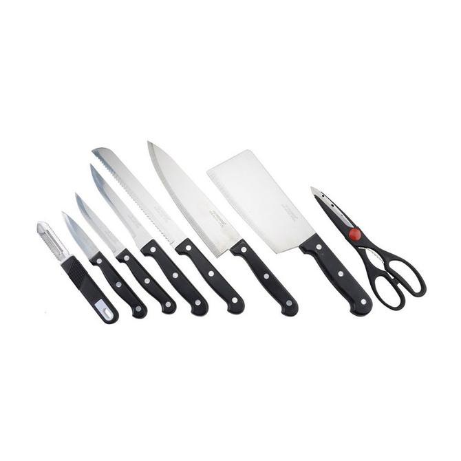AKSESORIS DAPUR VICENZA PISAU SET 10 BUAH- HITAM TERBAIK