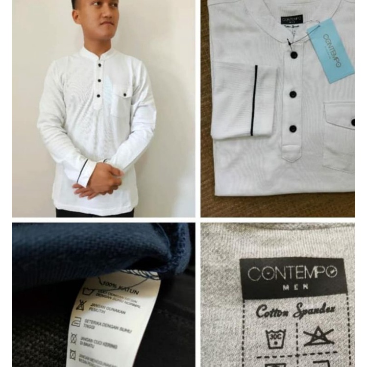 Baju Koko Contempo Big Size