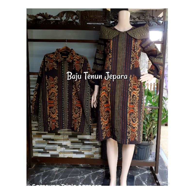 Dress tenun sabo sumba etnik baju tenun jepara baju etnik DTB104