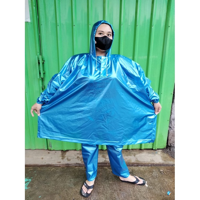 Jas Hujan Ponco Lengan Celana Rotec Standart dan Jumbo XXXL Kelelawar Lengan Celana