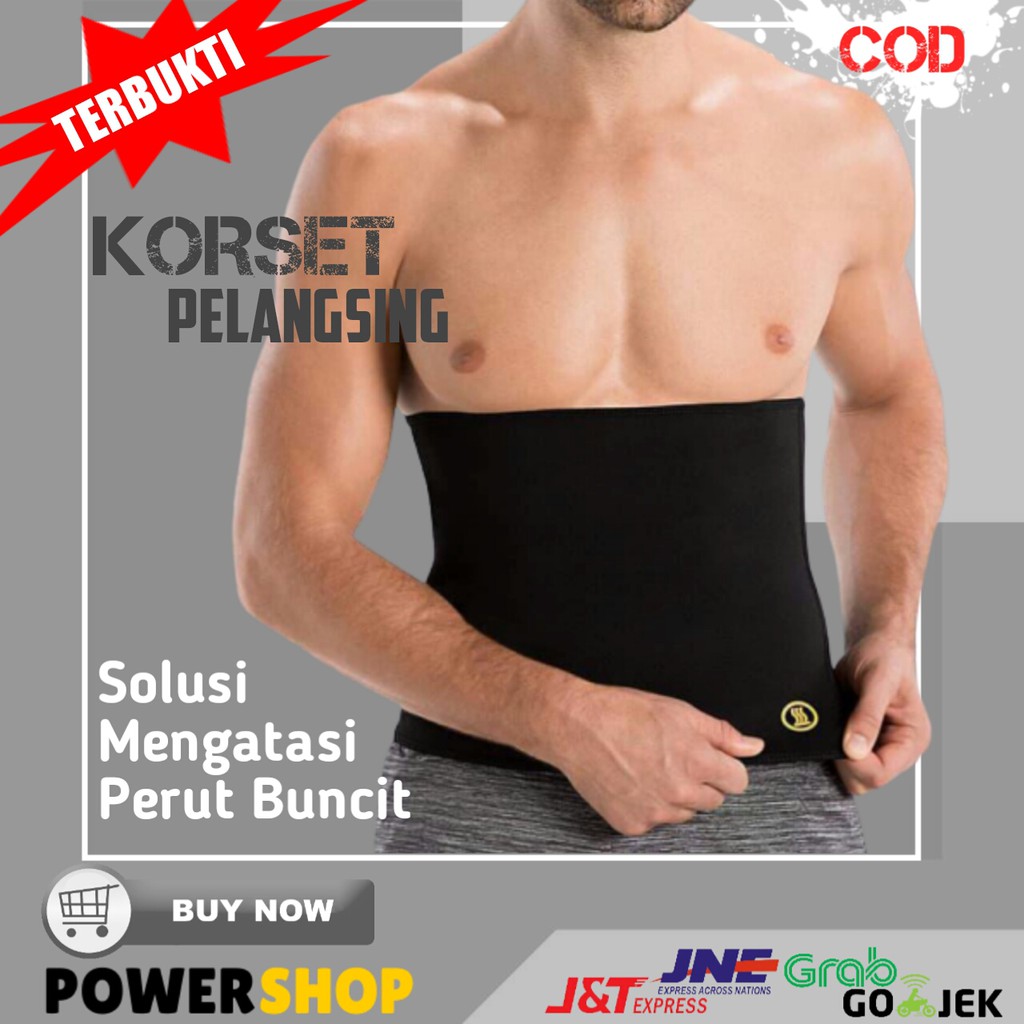 KORSET PELANGSING PERUT BUNCIT PENGECIL PERUT KORSET PRIA WANITA NEOTEX HOT SHAPER ORIGINAL Q03