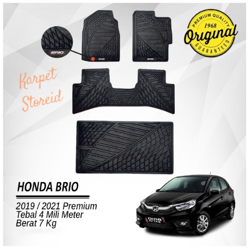 Karpet Mobil Karpet Karet Mobil Honda Brio 2019/2021 PREMIUM