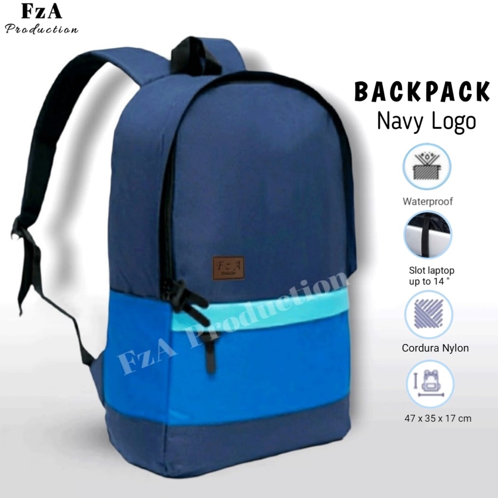 Big Promo..Tas Ransel Distro Casual Pria Wanita Tas Ransel Laptop Premium FREE Tas Waist Bag Trendy