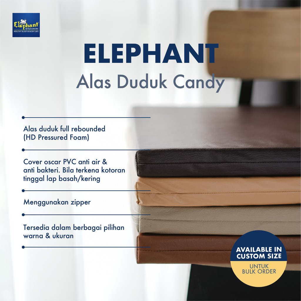 Alas Duduk CANDY Elephant 55x55x4 cm