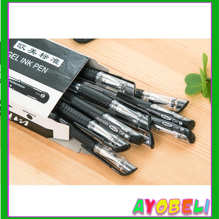 

AYOBELI Pena Gel Mimi 0.5mm International Pen Standard Bolpen Pulpen Tinta Ballpoint Anak Sekolah
