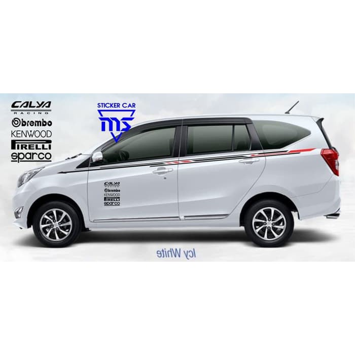 Sticker Stiker Mobil Toyota Calya Avanza Velos Sponsorship Side