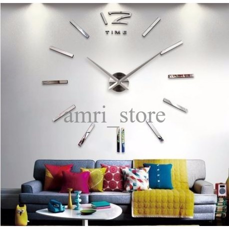 3D Giant Wall Clock / Jam Dinding