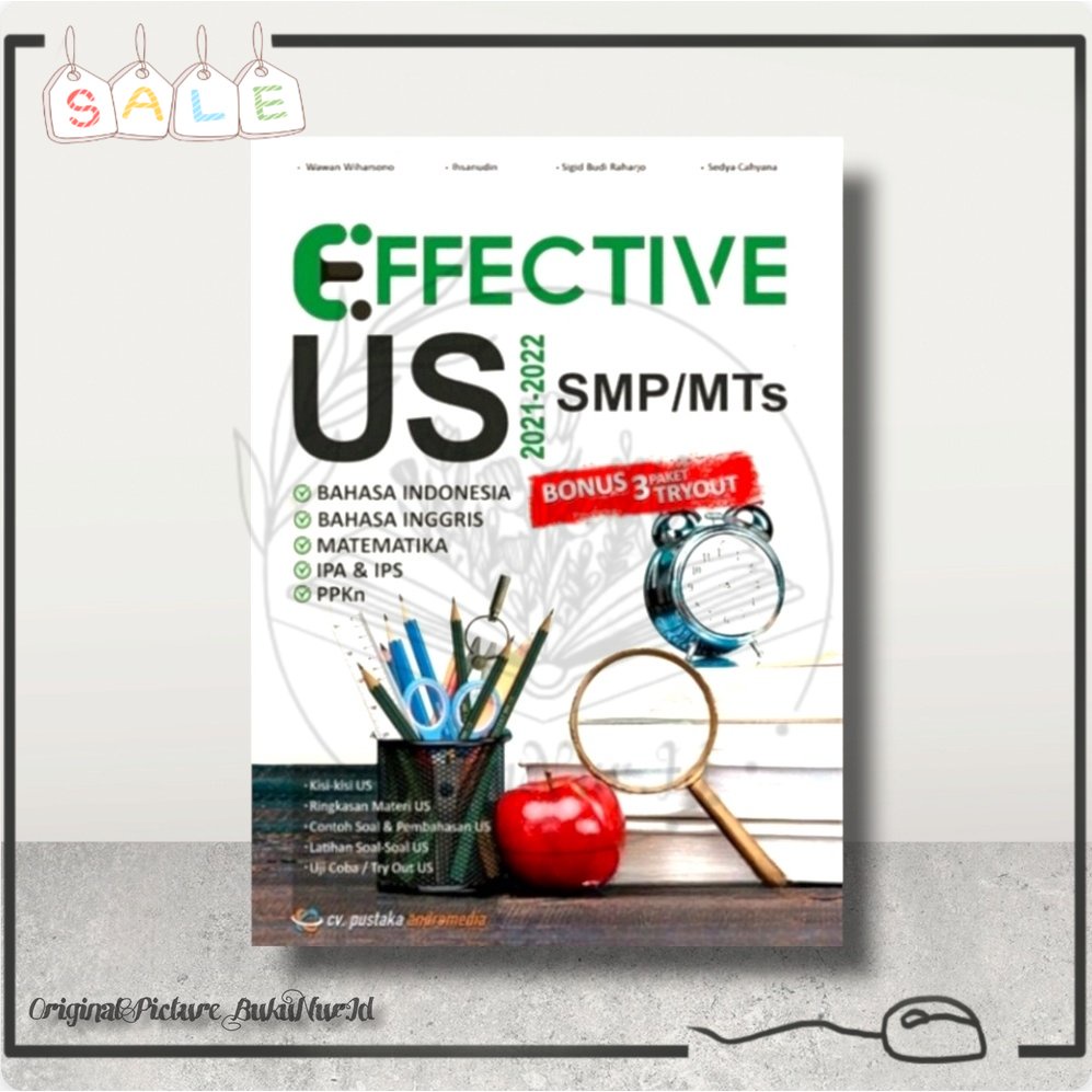 Buku Effective Ujian Sekolah  SMP/MTS 2021-2022 - 100% Buku Original