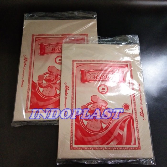 Kertas Bungkus/Kertas Nasi Macho Merah isi 40 lembar