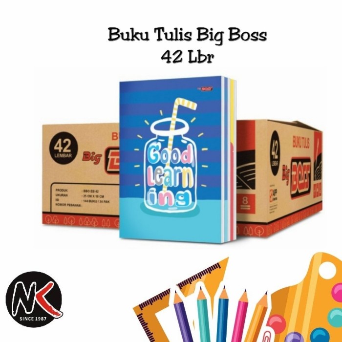 

Produk Buku Tulis Boxy 42 Lembar Big Boss 42Lembar Hemat