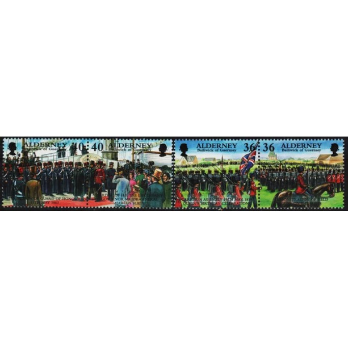 

Perangko Filateli A5-140 Alderney MNH 2v 26.04.2001 Health Service s