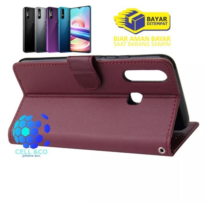 Flip cover INFINIX HOT 8 Flip case buka tutup kesing hp casing hp flip case leather wallet