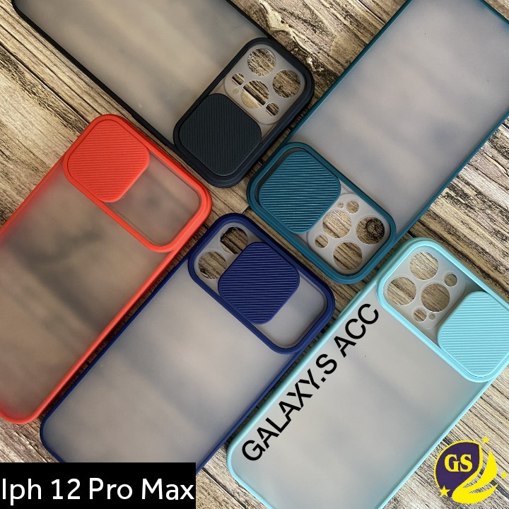 Iphone 13 Pro Max 13 Pro /  Iphone 12 Mini 12 12 Pro Max 11 Pro Max SLIDE CASE PROTECTION CAMERA MATTE CANDY PELINDUNG KAMERA