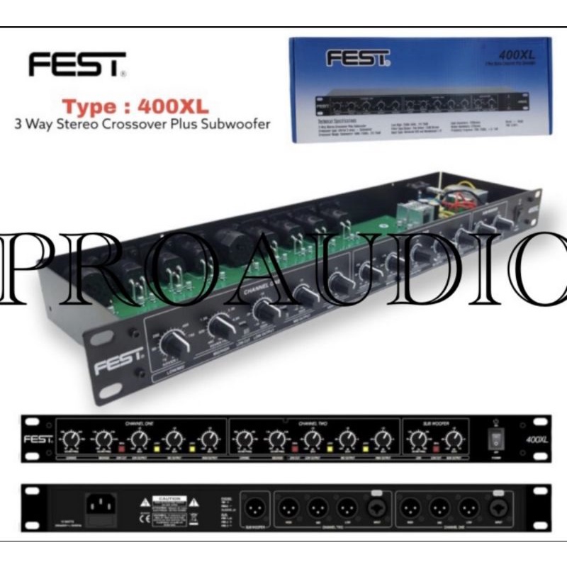 Crossover 3 way stereo Fest 400 XL 400XL Original