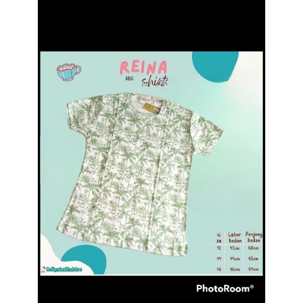 KAOS CALLYSTA PENDEK REINA SIZE 12-16