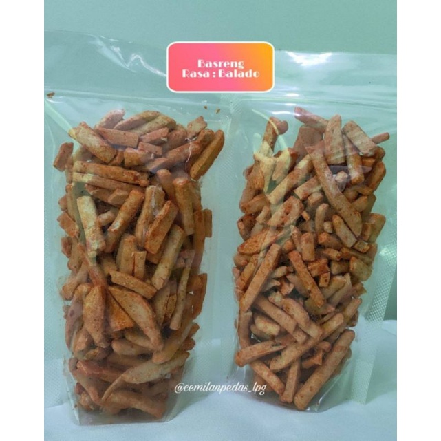 BASRENG (BASO GORENG) pedas gurih renyah kemasan 100 gram-Balado