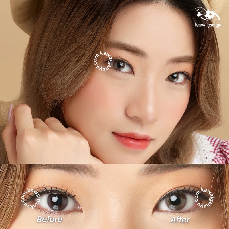 KawaiGankyu Softlens - Princess Vonvon Brown (1botol)