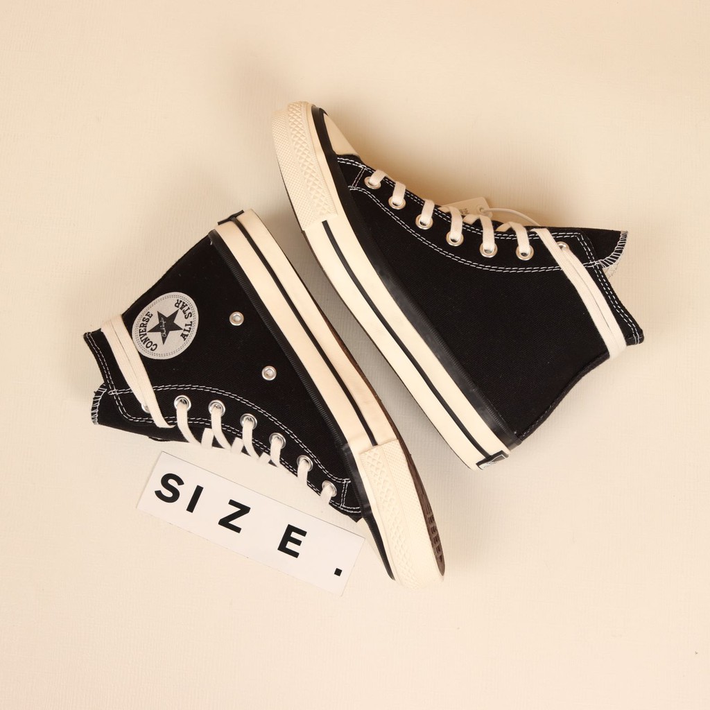 Sepatu Converse All Star JVTG 50s Japan Hi Black White