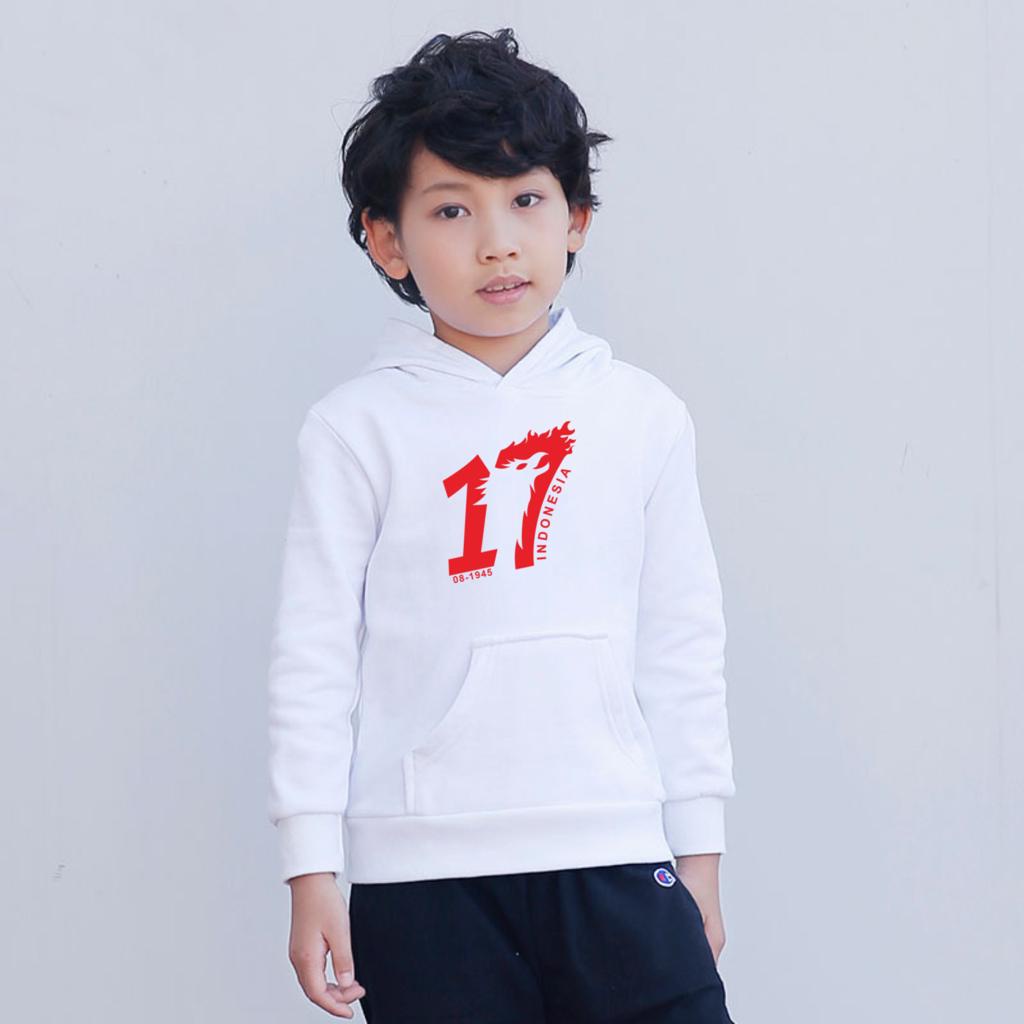 ALIPIO FASHION - BAJU SWEATER / HOODIE ANAK 17 AGUSTRUS / merdeka / indonesia / upacara / seragam / HUT RI / dirgahayu / merah putih