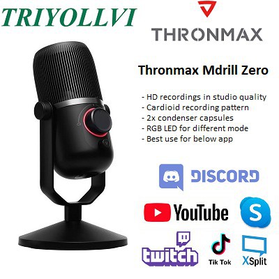 Mic ThronMax Mdrill Zero Profesional Streaming Condenser Microphone THX-M4