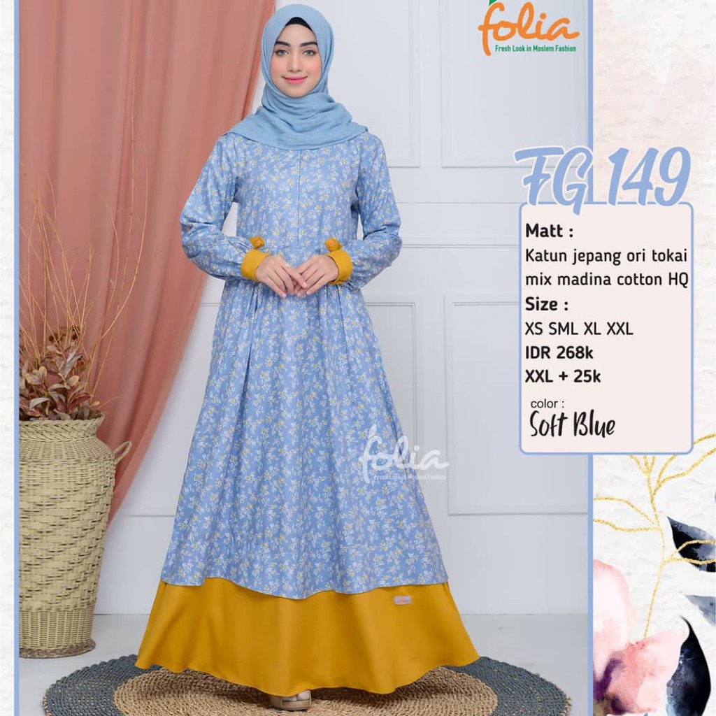 Gamis Katun Jepang Folia FG 149